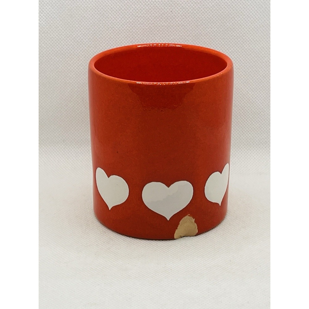 Waechtersbach West German Vintage Red Hearts Canister